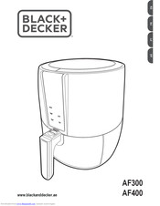 BLACK and DECKER - Manual Air Fryer AerOfry 4 Liter - BLACK Model AF300