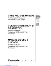 Thermador Professional PRO-HARMONY PRL30 Care And Use Manual