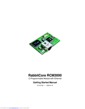 RabbitCore RCM3000 Getting Started Manual