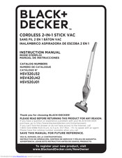 Black & Decker HSV520J01 Instruction Manual