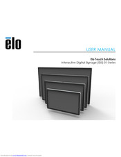 Elo Touch Solutions 01 series User Manual