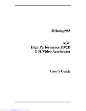 Trident 3DImage985 User Manual