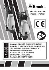 EMAK PW 160 Operators Instruction Book
