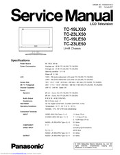 Panasonic TC 19LX50 Service Manual