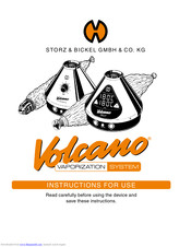 Storz & Bickel GMBH Volcano Instructions For Use Manual