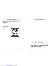 Melon tools MELONDIZER 1 User Manual