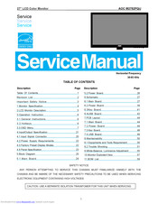 AOC M2752PQU Service Manual