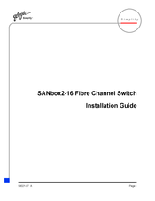 Qlogic SANbox2-16 Fibre Channel Installation Manual