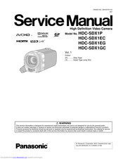 Panasonic HDC-SDX1P Service Manual