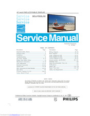 Philips BDL4785SL/00 Service Manual