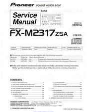 Pioneer FX-M2317X1B Service Manual