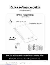 iRex iLiad Quick Reference Manual