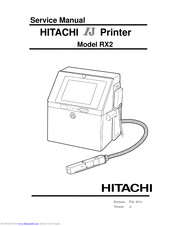 Hitachi IJ RX2 Service Manual