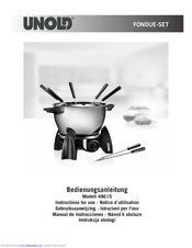 UNOLD 48615 Instructions For Use Manual