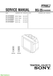 Sony KV-XF25M67 Service Manual