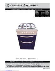 Cookworks BUSH CGS50W Installation & User's Instructions