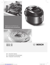 Bosch MUC8...RU Instruction Manual