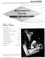 Jenn-Air JMV8OOOB Manual