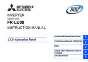 Mitsubishi Electric FR-LU08 Instruction Manual