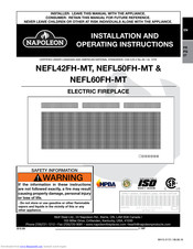 Napoleon NEFL42FH-MT Installation And Operating Instructions Manual