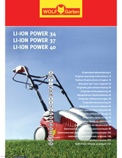 Wolf Garten LI-ION POWER 40 Original Operating Instructions