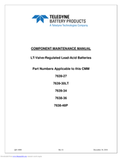Teledyne 7638-36 Maintenance Manual
