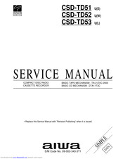 Aiwa CSD-TD52 Service Manual