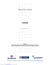 BRONKHORST FlowDDE Instruction Manual