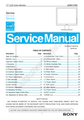 Sony SDM-V76D Service Manual