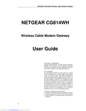 NETGEAR CG814WH User Manual