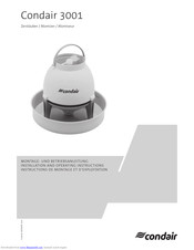 Condair 3001 Installation And Operating Instructions Manual