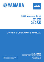 Yamaha 212SS 2016 Owner's/Operator's Manual