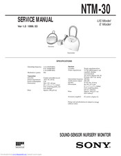 Sony NTM-30 Service Manual