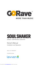 GoRave SOULSHAKER Owner's Manual