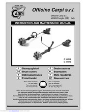 CARPI C 42 DS Instruction And Maintenance Manual