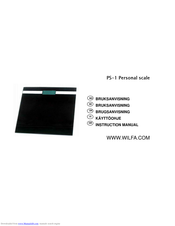 WILFA PS-1 Instruction Manual