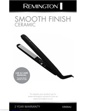 Remington SMOOTH FINISH CERAMIC S3505AU Use & Care Manual