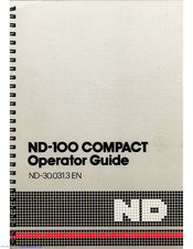 ND ND-100 COMPACT Operator's Manual