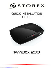 Storex TwinBox 230 Quick Installation Manual