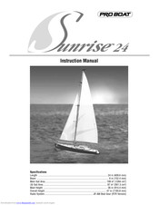 ProBoat SUNRISE 24 Instruction Manual