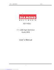 Diamond Multimedia XS71HDU User Manual