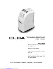 Elba EWS-9001C Owner's Manual