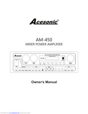 Acesonic AM-450 Owner's Manual