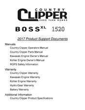 Country Clipper BOSS XL 1520 Manual