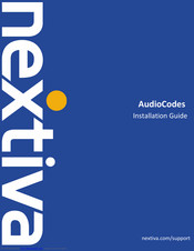 Nextiva AudioCodes Mediant 500 Installation Manual