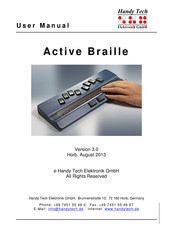Handy Tech Active Braille User Manual