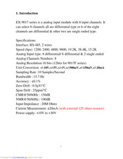 ExpertDAQ EX-9017FR Operation Manual