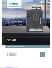 Siemens TE501501DE Instruction Manual