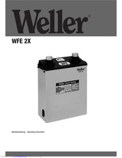 Weller WFE 2X Operating Instructions Manual