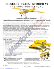 Maxford FIESELER Fi-156c STORCH V2 Instruction Manual